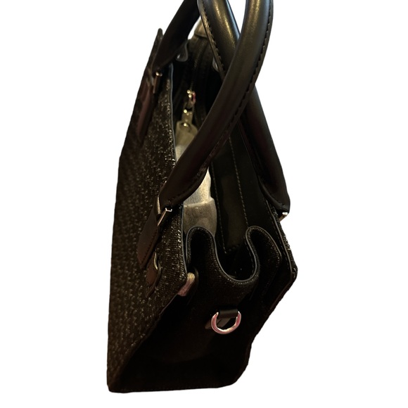 Michael Kors Hamilton Satchel Bag in Black Texture 3 D print - Picture 6 of 8